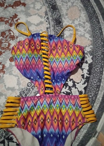 Renkli Bohem Mini Mayokini - Görsel 3