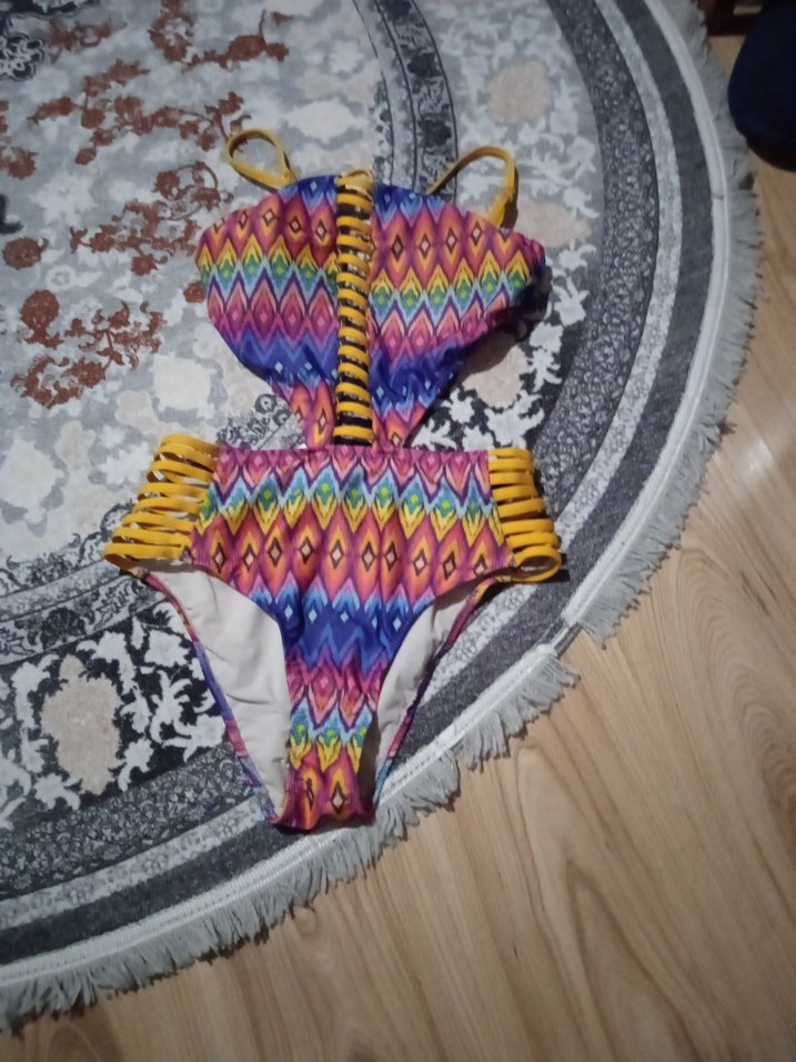 Renkli Bohem Mini Mayokini - Görsel 2