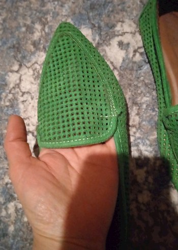 Yeşil Örgü Kadın  Espadril - Görsel 3