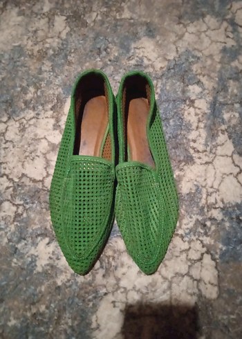 Yeşil Örgü Kadın  Espadril - Görsel 2