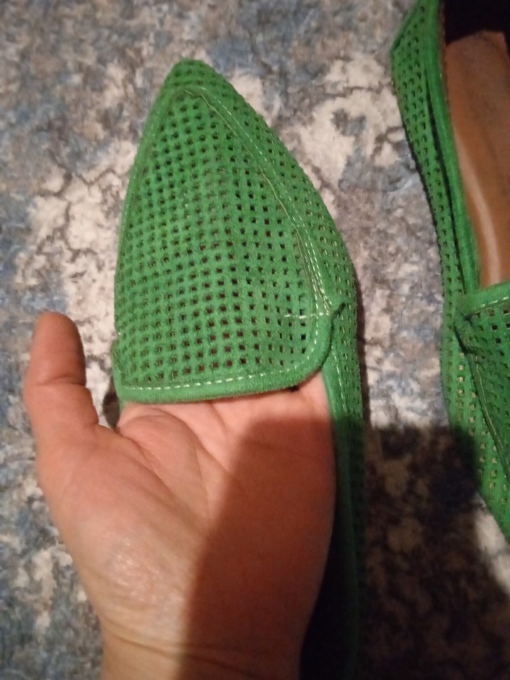 Yeşil Örgü Kadın  Espadril - Görsel 3