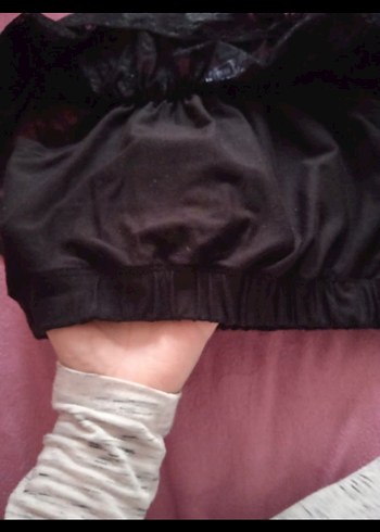 Siyah Dantel Detaylı Straplez Goth Büstiyer - Görsel 5