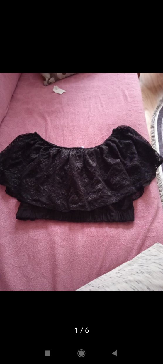 Siyah Dantel Detaylı Straplez Goth Büstiyer - Görsel 2