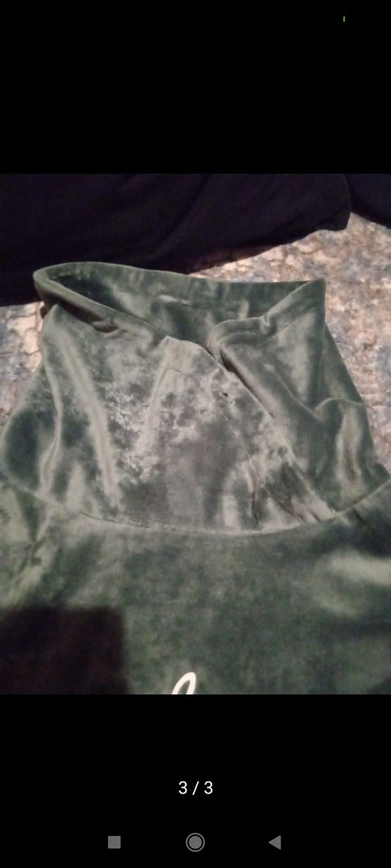 Gri Kadın Süet Sweatshirt Uzun Kollu - Görsel 3