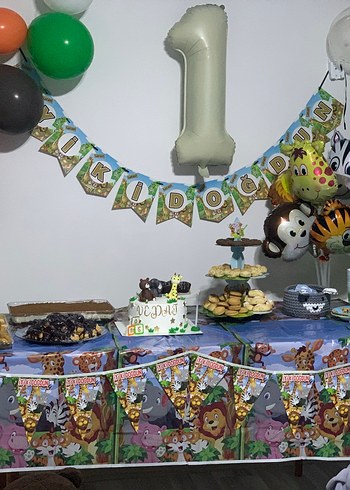 Renkli Safari Temalı Parti Malzemeleri - Görsel 2