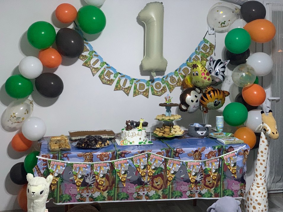 Renkli Safari Temalı Parti Malzemeleri - Görsel 2