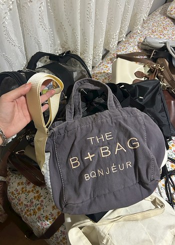 Gri Baskılı Kadın Saten Omuz Çantası - Görsel 2