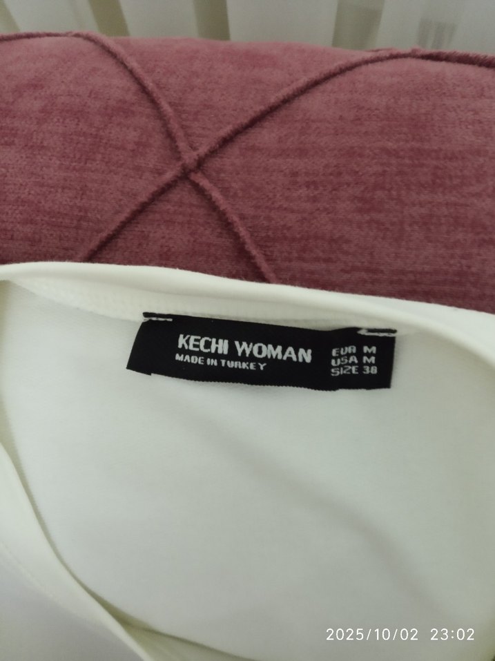 Dar geldiği için hiç giyilmemiş, krem Mini Kot Elbise - Görsel 3