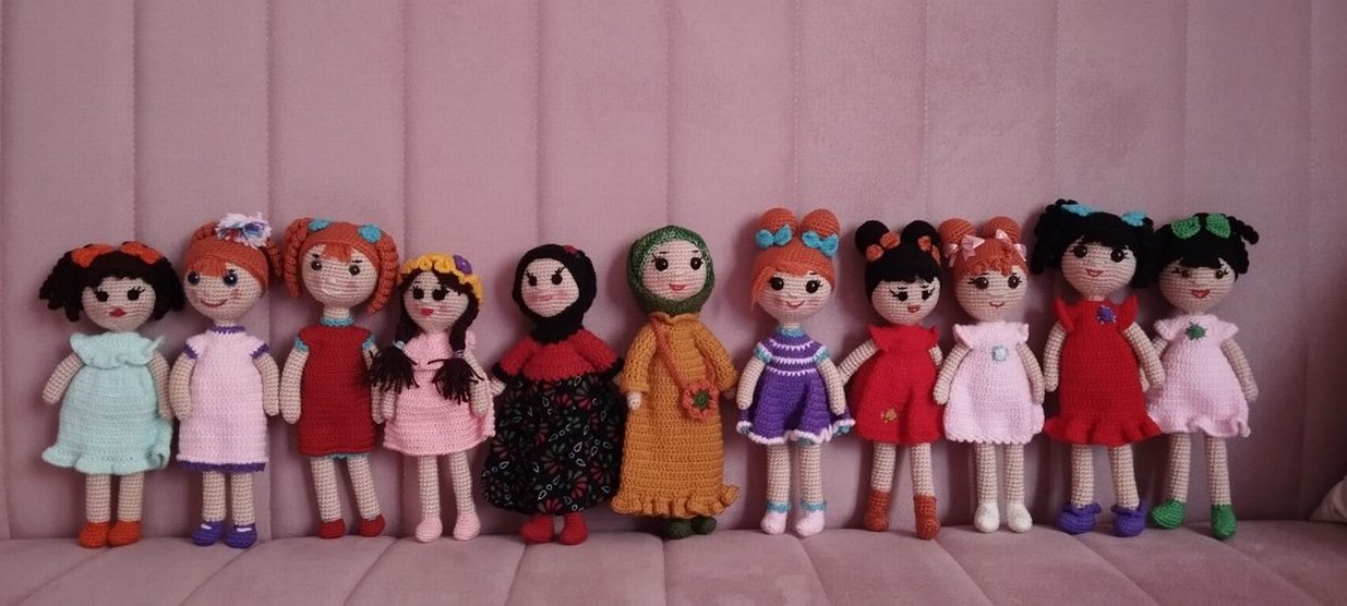 Renkli Örgü Bebekler - Görsel 3