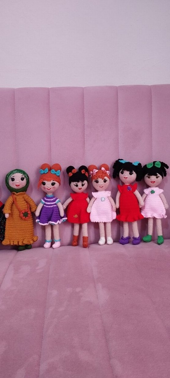 Renkli Örgü Bebekler - Görsel 5