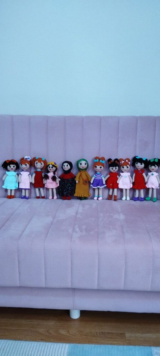 Renkli Örgü Bebekler - Görsel 2