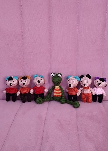 Renkli El Örgüsü anahtarlıklar - Görsel 2