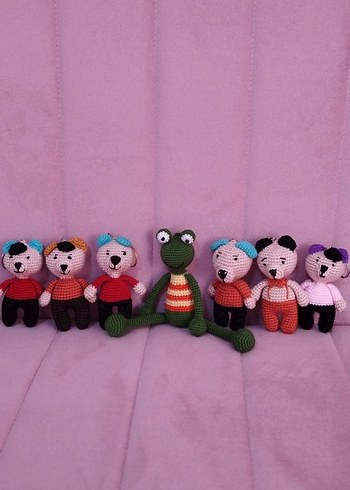 Renkli El Örgüsü anahtarlıklar - Görsel 3