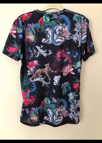 Diğer Çiçek ve Hayvan Desenli erkek T-shirt