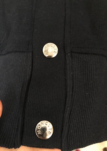 Moncler Moncler Düğmeli Siyah Erkek Hırka