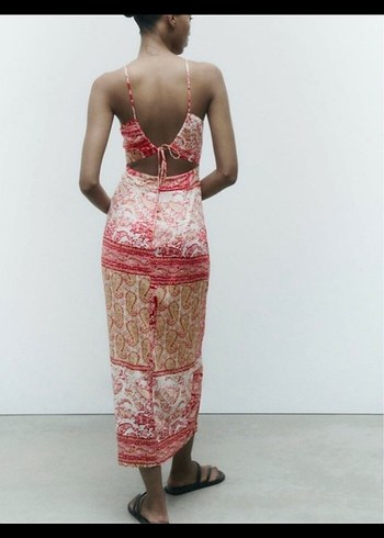 Bohem Çok Renkli Zara Elbise - Görsel 2