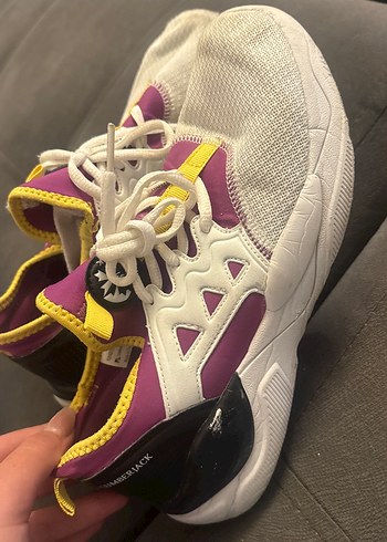 Beyaz Bağcıklı Kadın Spor Ayakkabı LUMBERJACK - Görsel 4