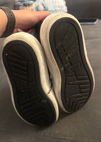 USPA Platform Topuklu Siyah Spor Ayakkabı - Görsel 6