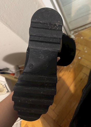 Siyah Süet butigo Diz Kadın Çizme - Görsel 4