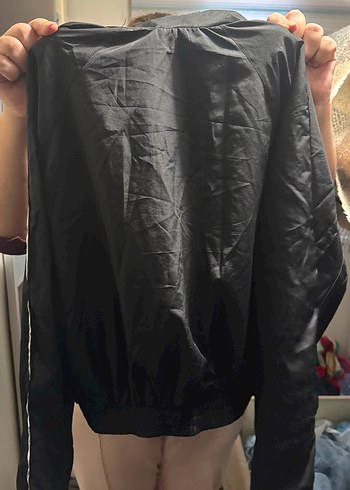 Siyah Fermuarlı Kadın Ceket - Görsel 5