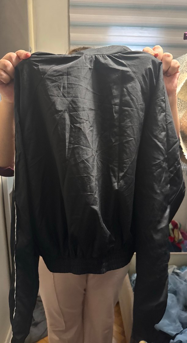 Siyah Fermuarlı Kadın Ceket - Görsel 5