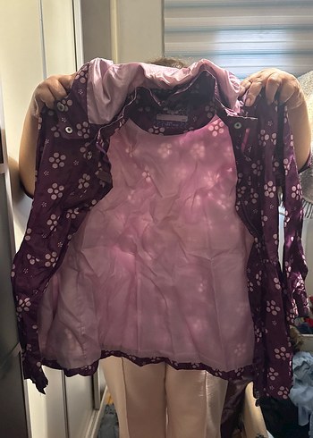 Mor Parlak Baskılı yağmurluk  AÇIKLAMA BAKIN - Görsel 2