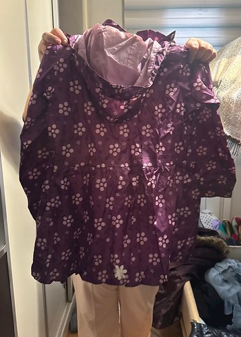 Mor Parlak Baskılı yağmurluk  AÇIKLAMA BAKIN - Görsel 3