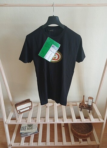 xl Beden Erkek Gucci Siyah Premium Nakışlı Tişört