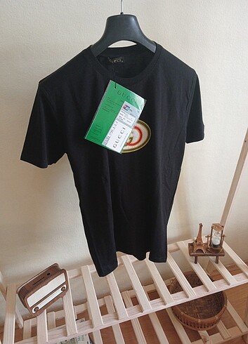 xl Beden siyah Renk Erkek Gucci Siyah Premium Nakışlı Tişört