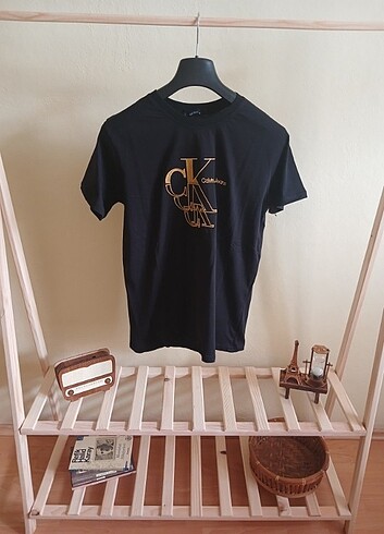 Calvin Klein Lisanslı Tshirt Premium Nakışlı Siyah Tişört
