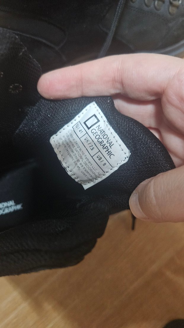 National Geographic Siyah Erkek Outdoor Botları Velcro Bağcıklı - Görsel 5