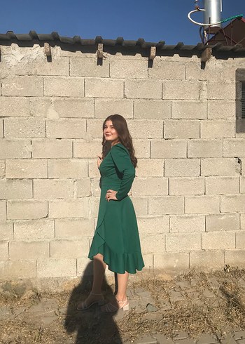 Trendyol & Milla Yeşil Uzun Salaş Kadın Elbise