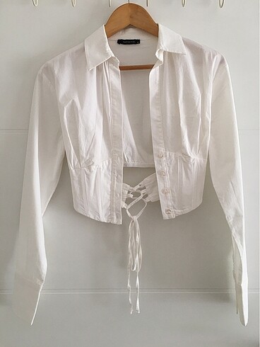 Trendyol & Milla Trendyolmilla Crop Gömlek 36 (S) Beden