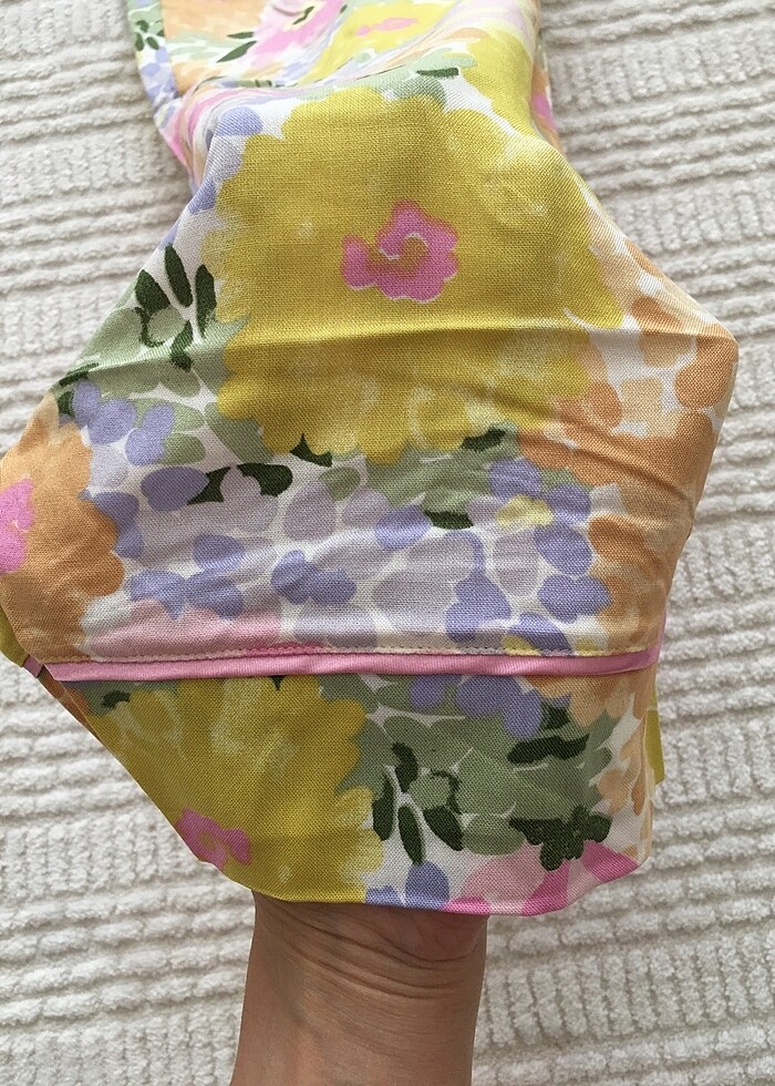 Bayan Poplin Pijama Takımı Kısa Kol S Beden - Görsel 4