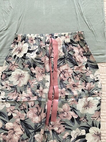 Bayan Poplin Pijama Takımı Kısa Kol M Beden - Görsel 6