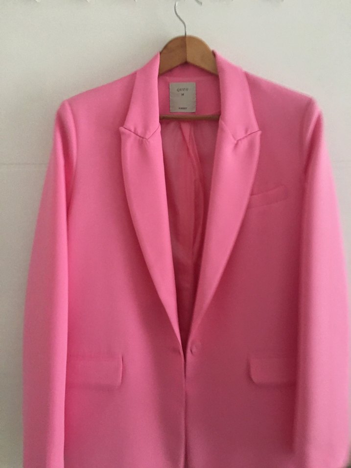 Quzu M beden oversıze blazer ceket - Görsel 2