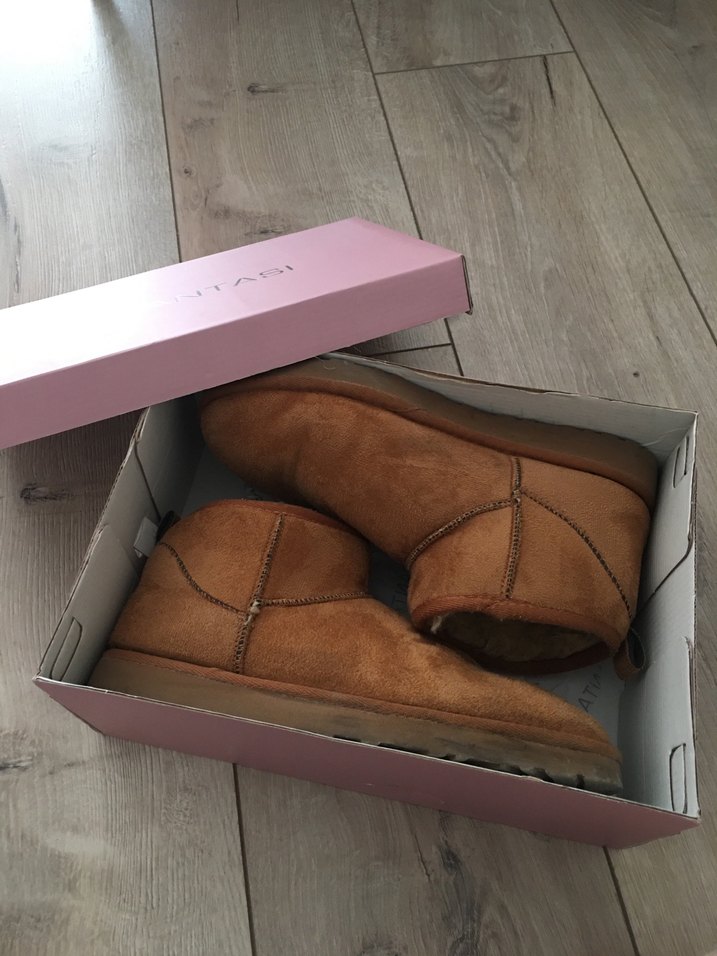 39 numara Taba renk ugg bot - Görsel 3