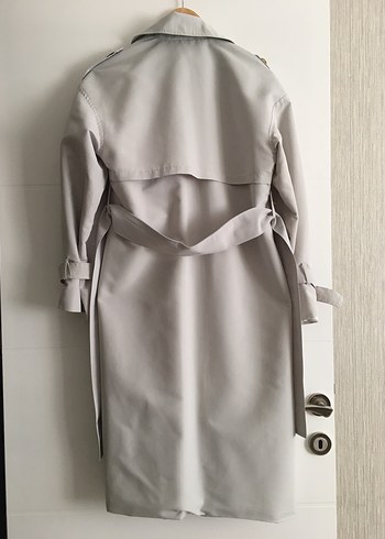 Bej Uzun Kadın Trençkot 36 Beden - Görsel 15
