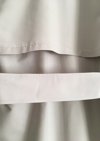 Bej Uzun Kadın Trençkot 36 Beden - Görsel 17