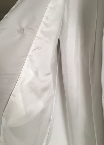 Bej Uzun Kadın Trençkot 36 Beden - Görsel 12