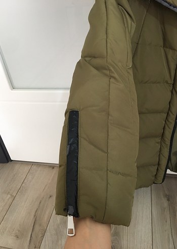 Stradivarius Kaz Tüyü Şişme Mont S Beden - Görsel 10