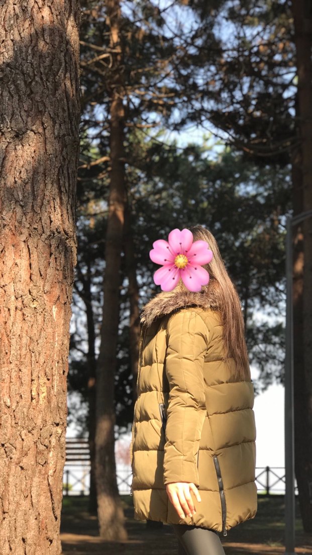 Stradivarius Kaz Tüyü Şişme Mont S Beden - Görsel 3