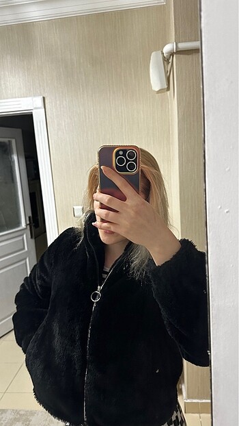 s Beden siyah Renk PULL AND BEAR KÜRK