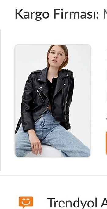 m Beden PULL AND BEAR DERİ CEKET