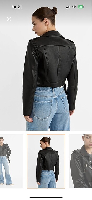 Pull and Bear PULL AND BEAR DERİ CEKET