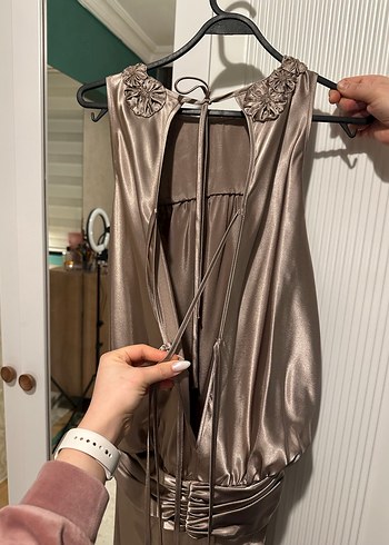 Nakışlı, V Yakalı, Uzun Hamile Abiyesi ILMIO - Görsel 10