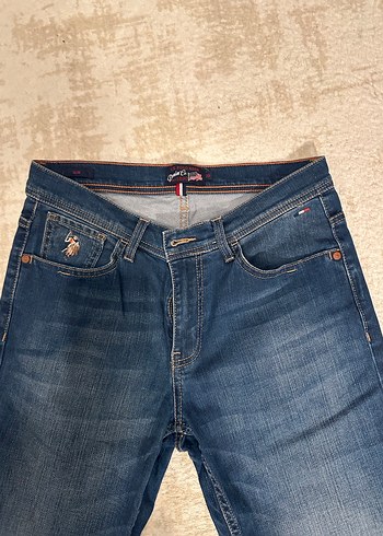 Nakışlı Mavi erkek Denim Pantolon - Görsel 3