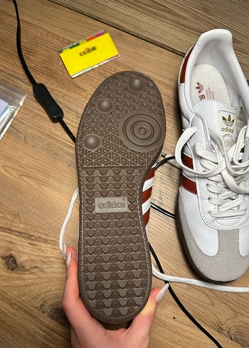 Erkek Beyaz Adidas SAMBA Spor Ayakkabı - Görsel 8