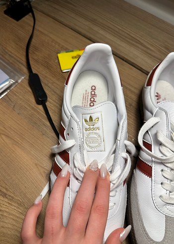 Erkek Beyaz Adidas SAMBA Spor Ayakkabı - Görsel 6