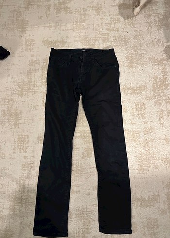 Erkek Siyah Regular Fit Denim Pantolon - Görsel 2